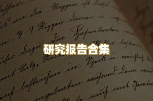 研究报告合集